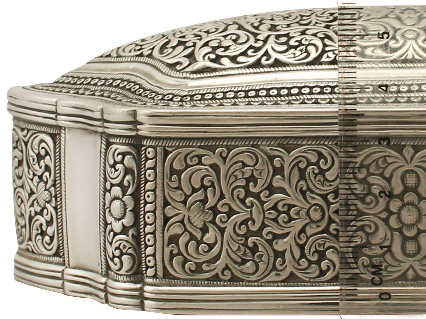 18th Century and Earlier Antique Indian Silver Box