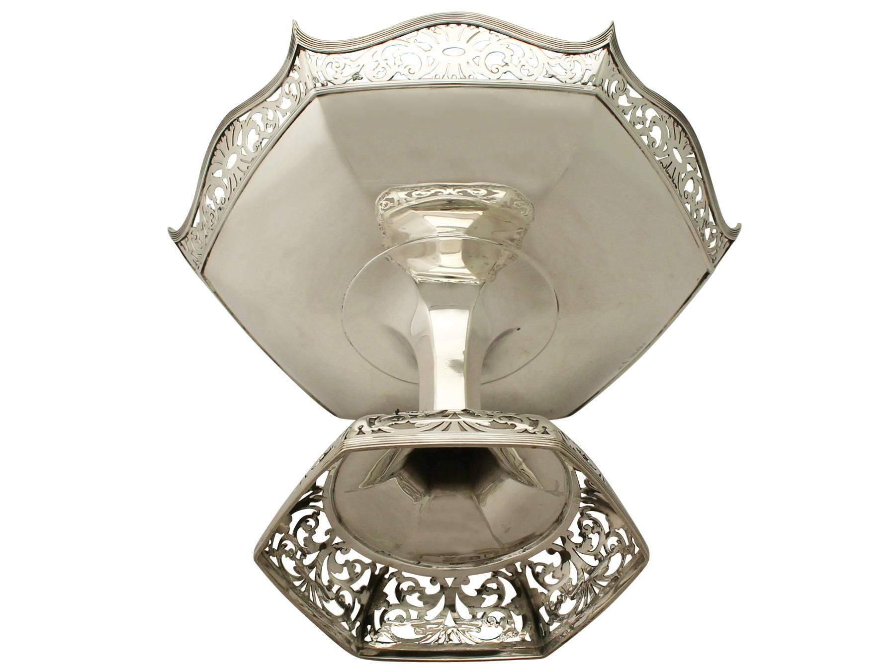 Edwardian Pair of Sterling Silver Tazza 3