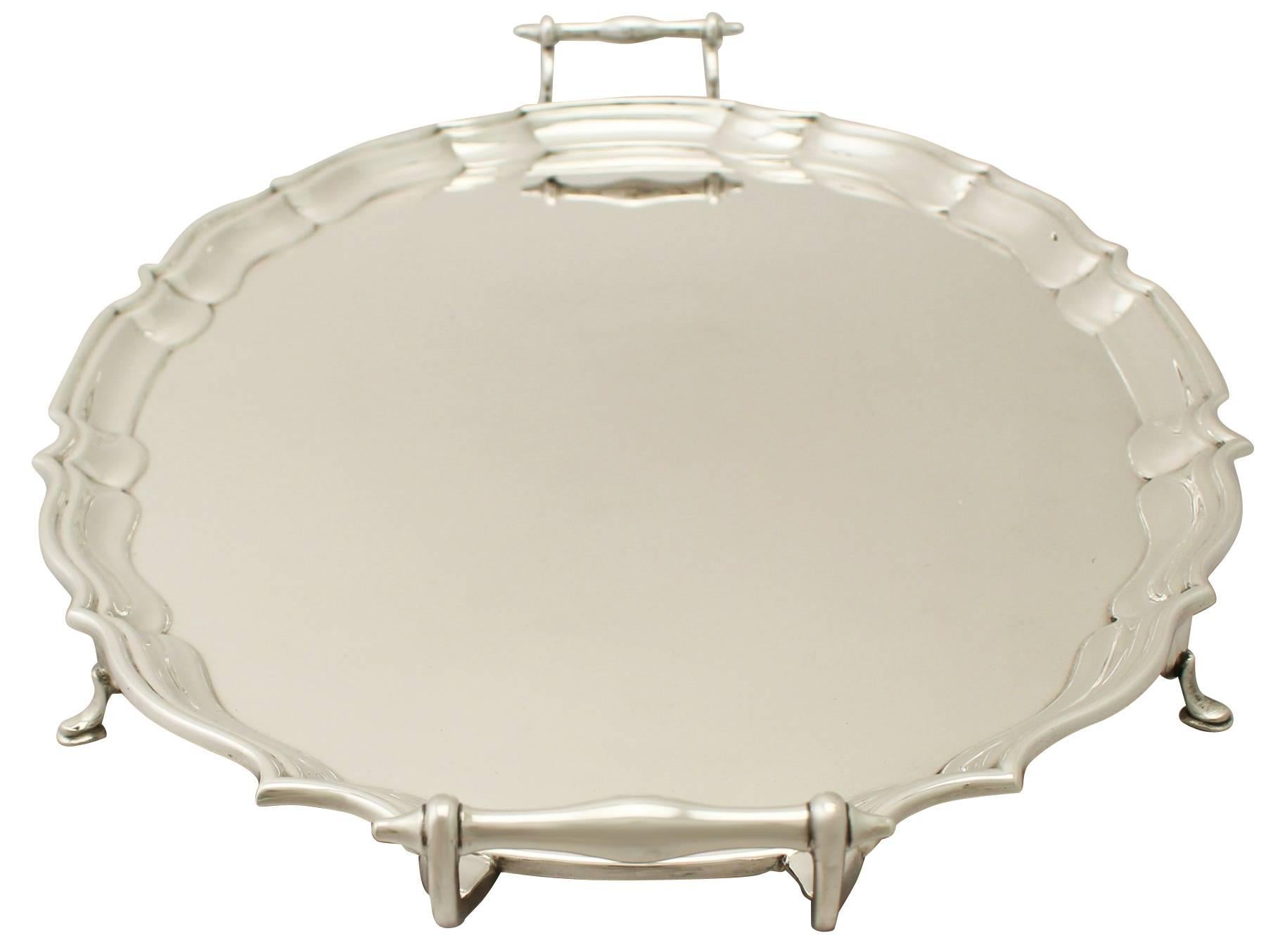 sterling silver drinks tray