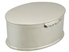 Antique Sterling Silver Biscuit Box