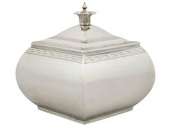 Antique Sterling Silver Tea Caddy by John Emes