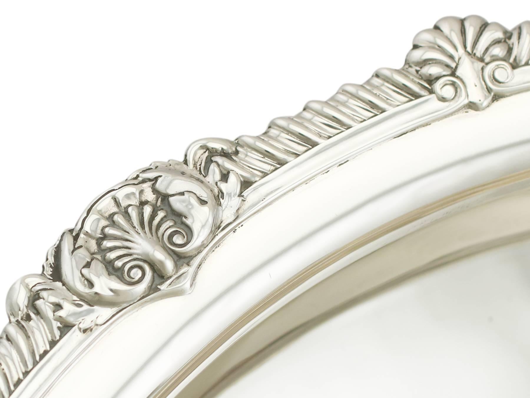 Early 20th Century 1920s Antique Sterling Silver Presentation Bowl by James Dixon & Sons