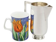 1930s Antique Sterling Silver Water Jug by Charles Boyton