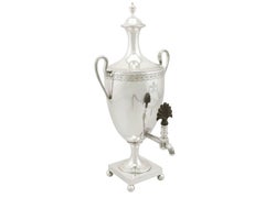1781 Antique Sterling Silver Samovar