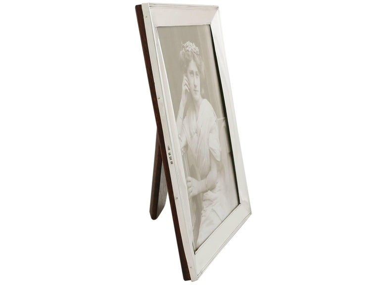 Pair of Sterling Silver Photograph Frames by Henry Matthews, 1910s For