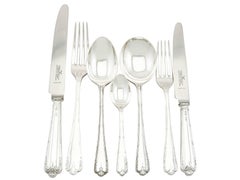 1973 Sterling Silver Canteen of Cutlery for 12 Persons