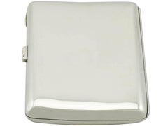 Art Nouveau Style Austro-Hungarian Silver and Enamel Cigarette/Card Case