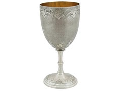 Victorian Sterling Silver Goblet by Barnard & Sons