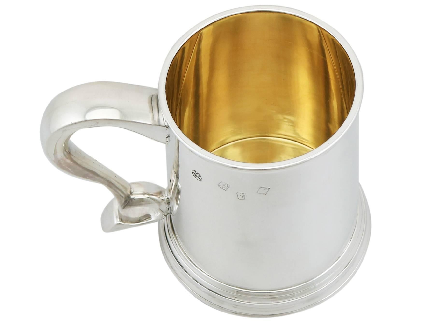 Spanish 1967 Irish Sterling Silver Pint Mug