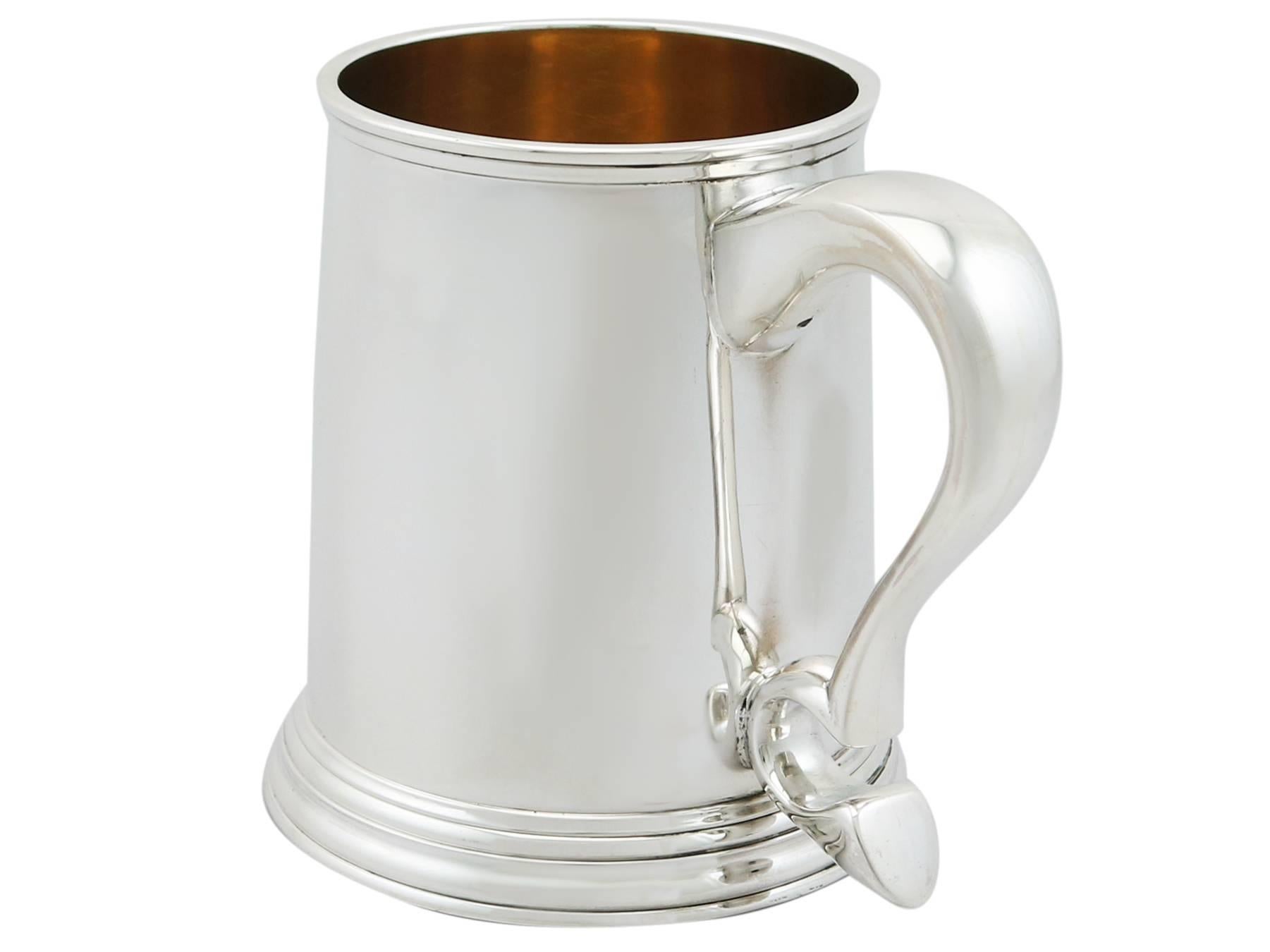 1967 Irish Sterling Silver Pint Mug 1