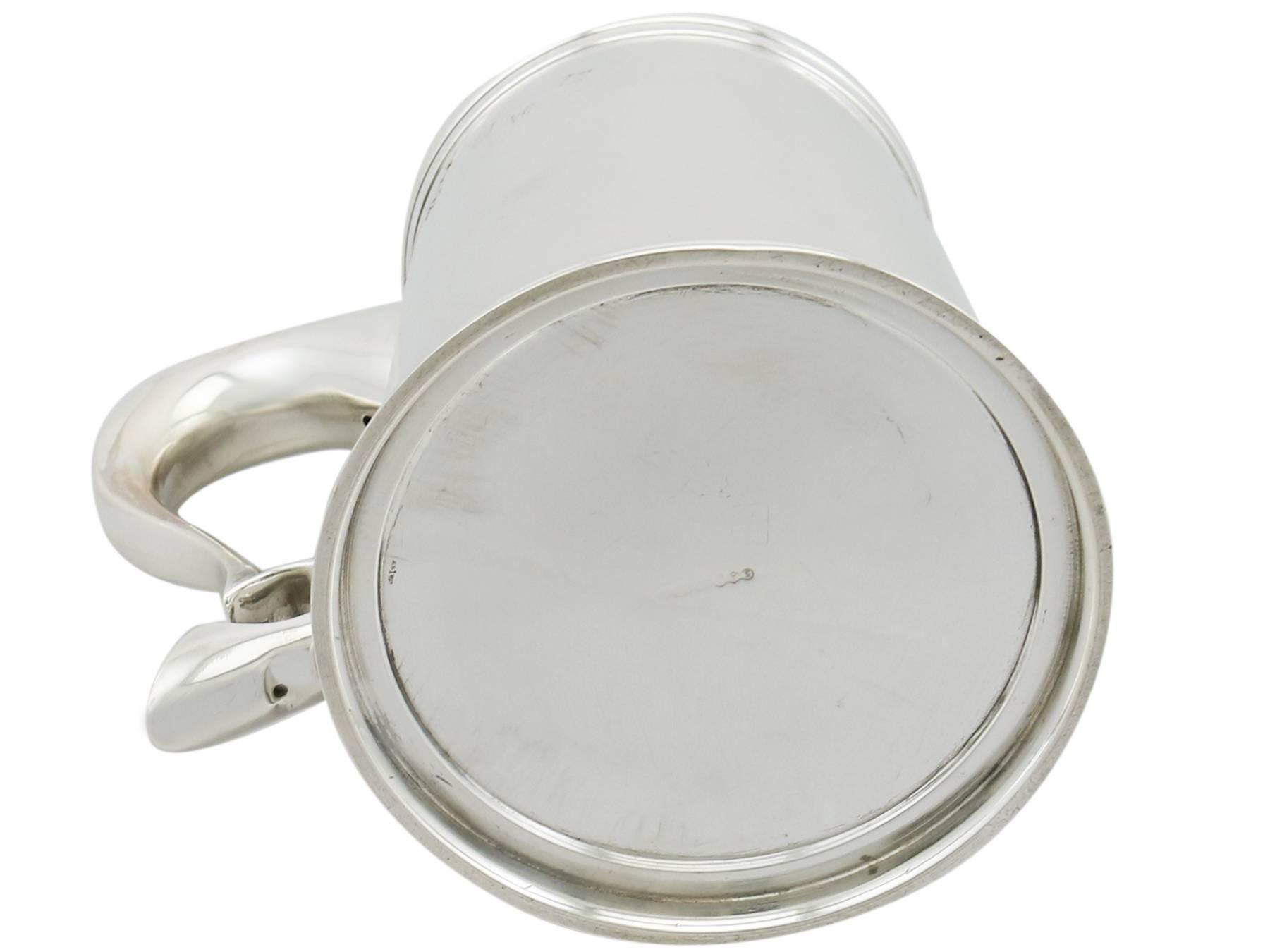 1967 Irish Sterling Silver Pint Mug 3