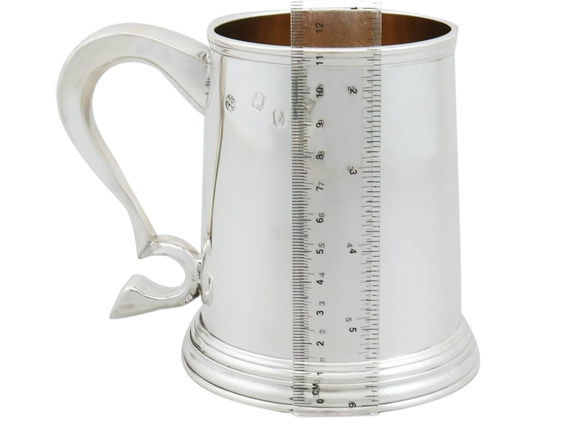1967 Irish Sterling Silver Pint Mug 4
