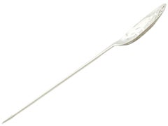 1780s Sterling Silver Mote Spoon by Hester Bateman
