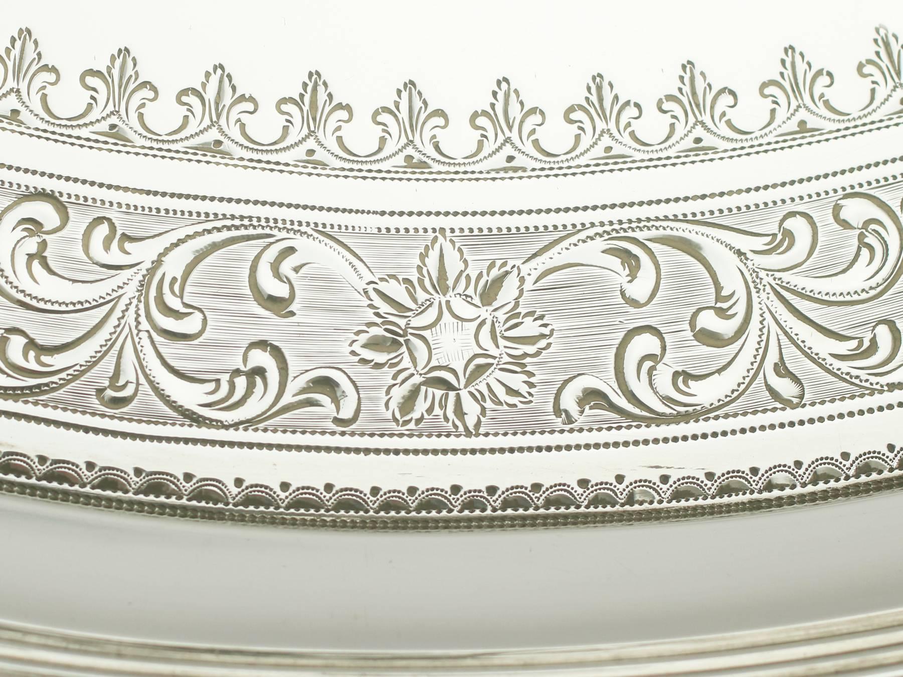 Georgian Sterling Silver Tray 1790s  2