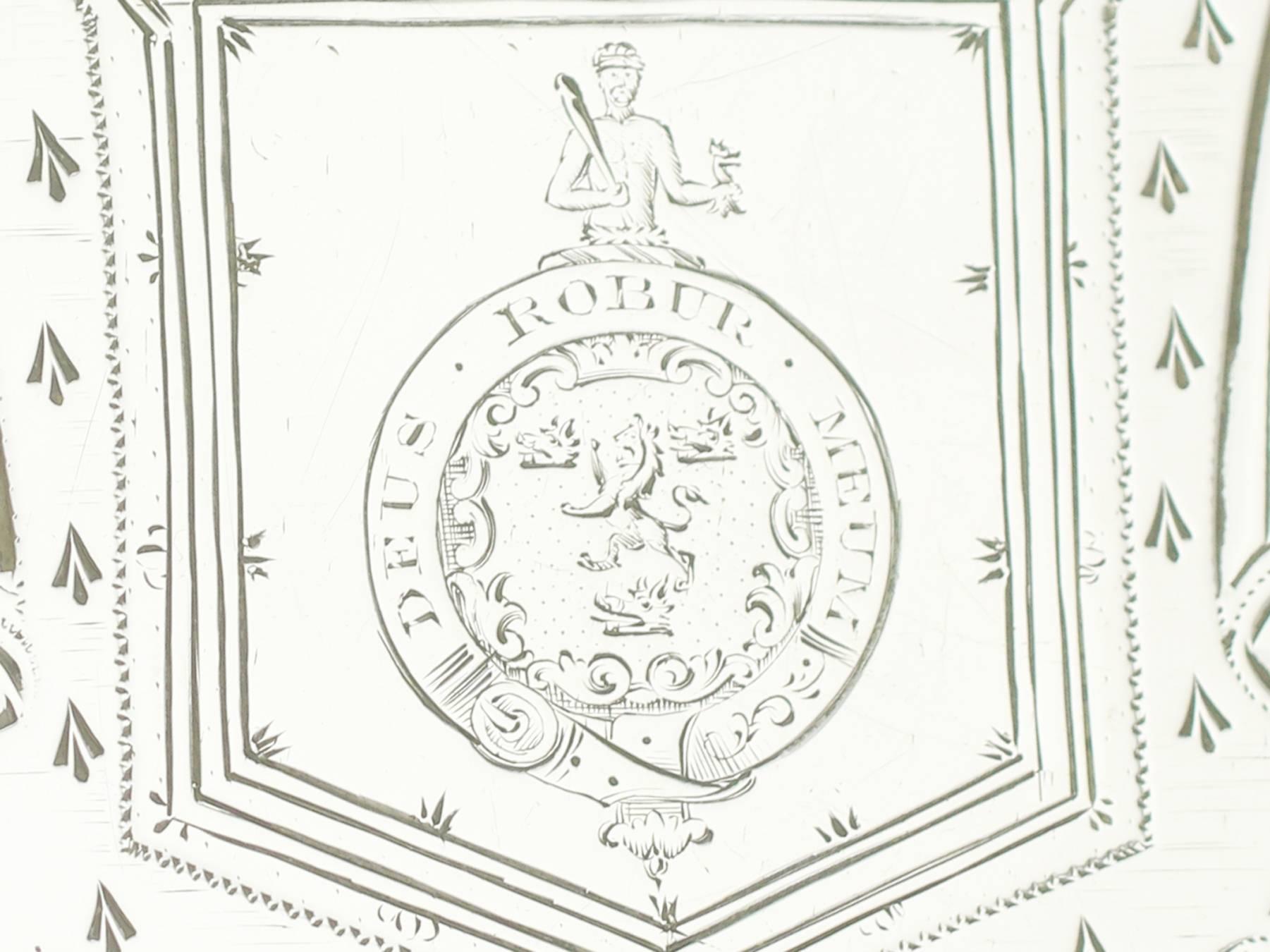 Georgian Sterling Silver Tray 1790s  3