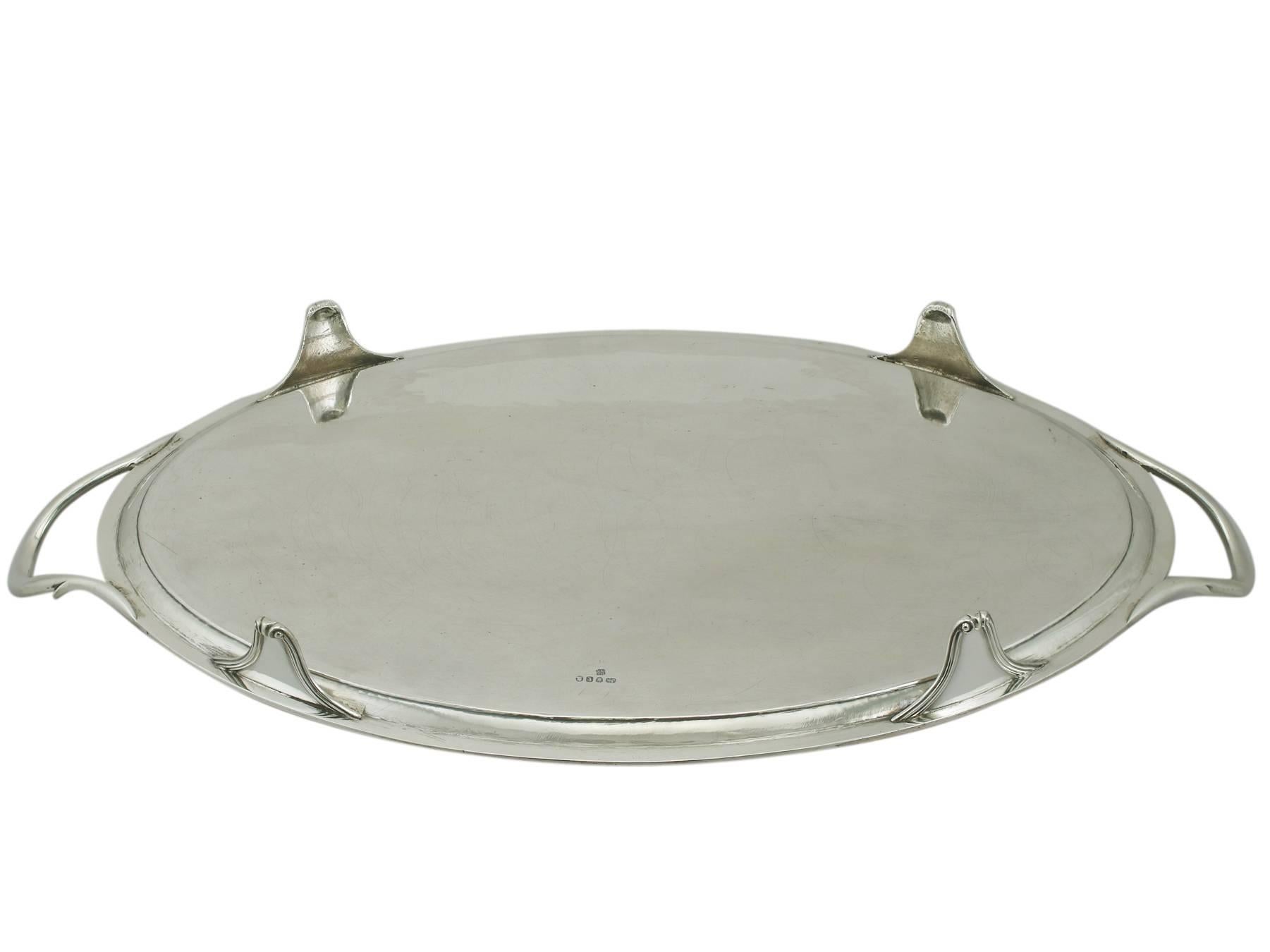 Georgian Sterling Silver Tray 1790s  5