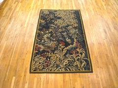 Antique 17th Century Verdure Landscape Tapestry with a Large Tree and Flowers