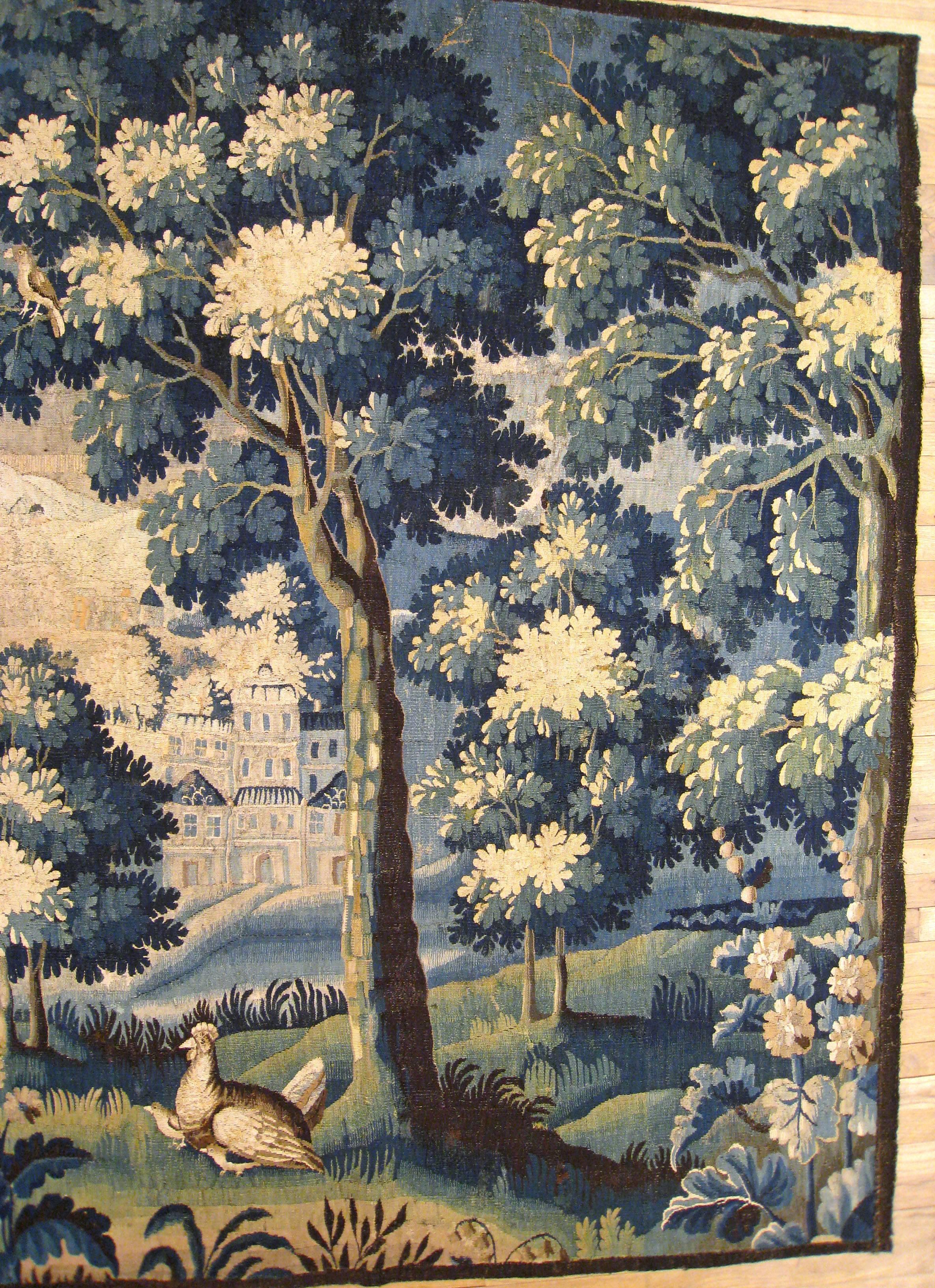 Belgian Antique 18th Century Flemish Verdure Tapestry {from Ralph Lauren window display}