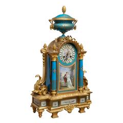 Fine Sevres and Ormolu Mantel Clock