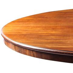 6ft Regency Mahogany Round Pedestal Dining Table