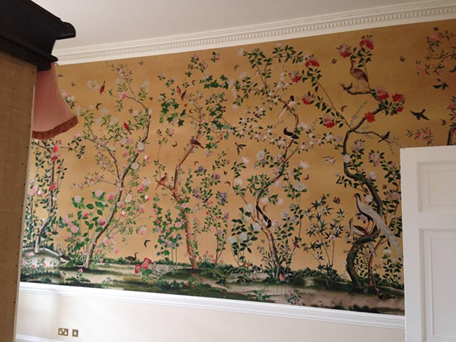 Sample of our Chinese Export Wall Paper In Excellent Condition In London, by appointment only