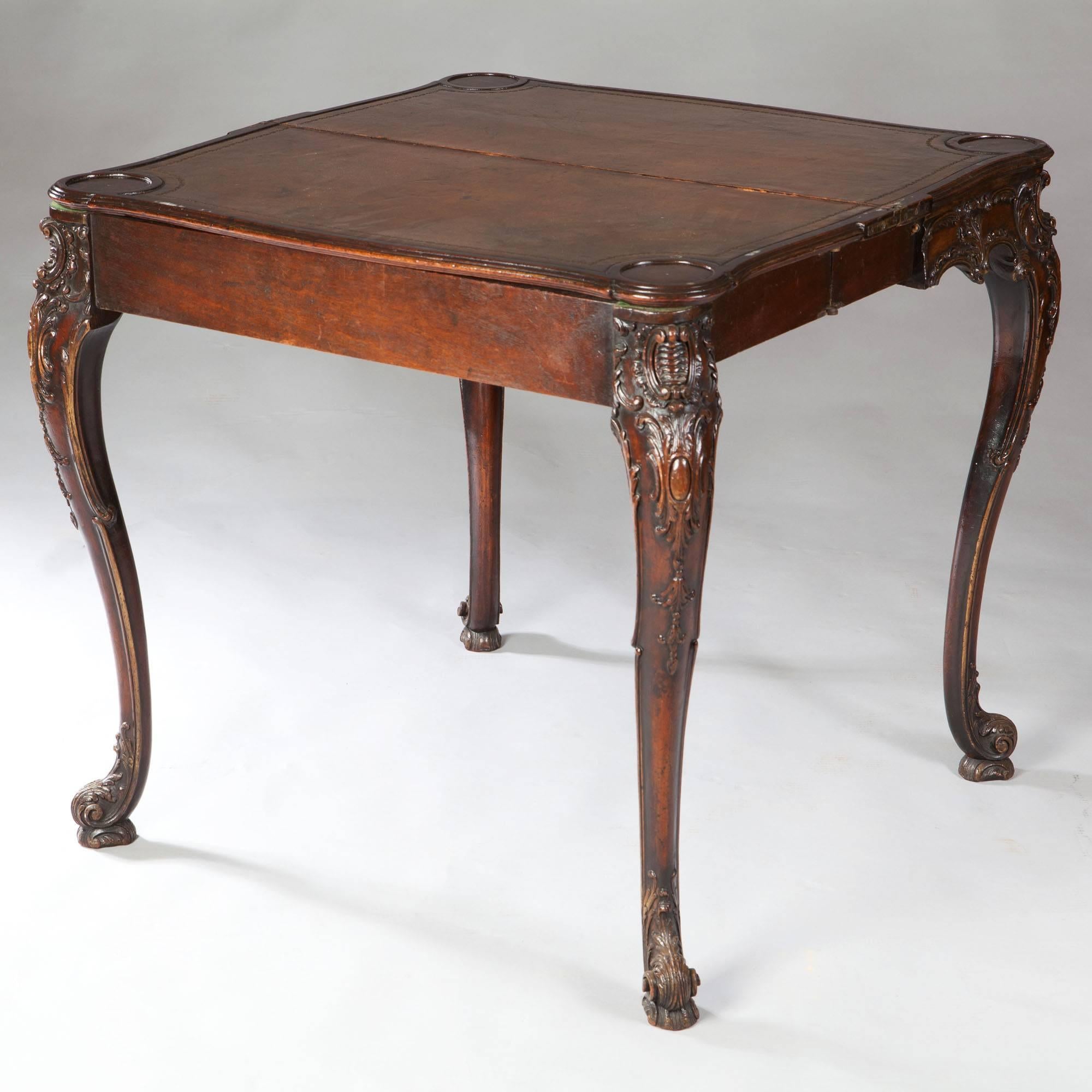 19th Century Rococo Card Table In Excellent Condition In London, by appointment only