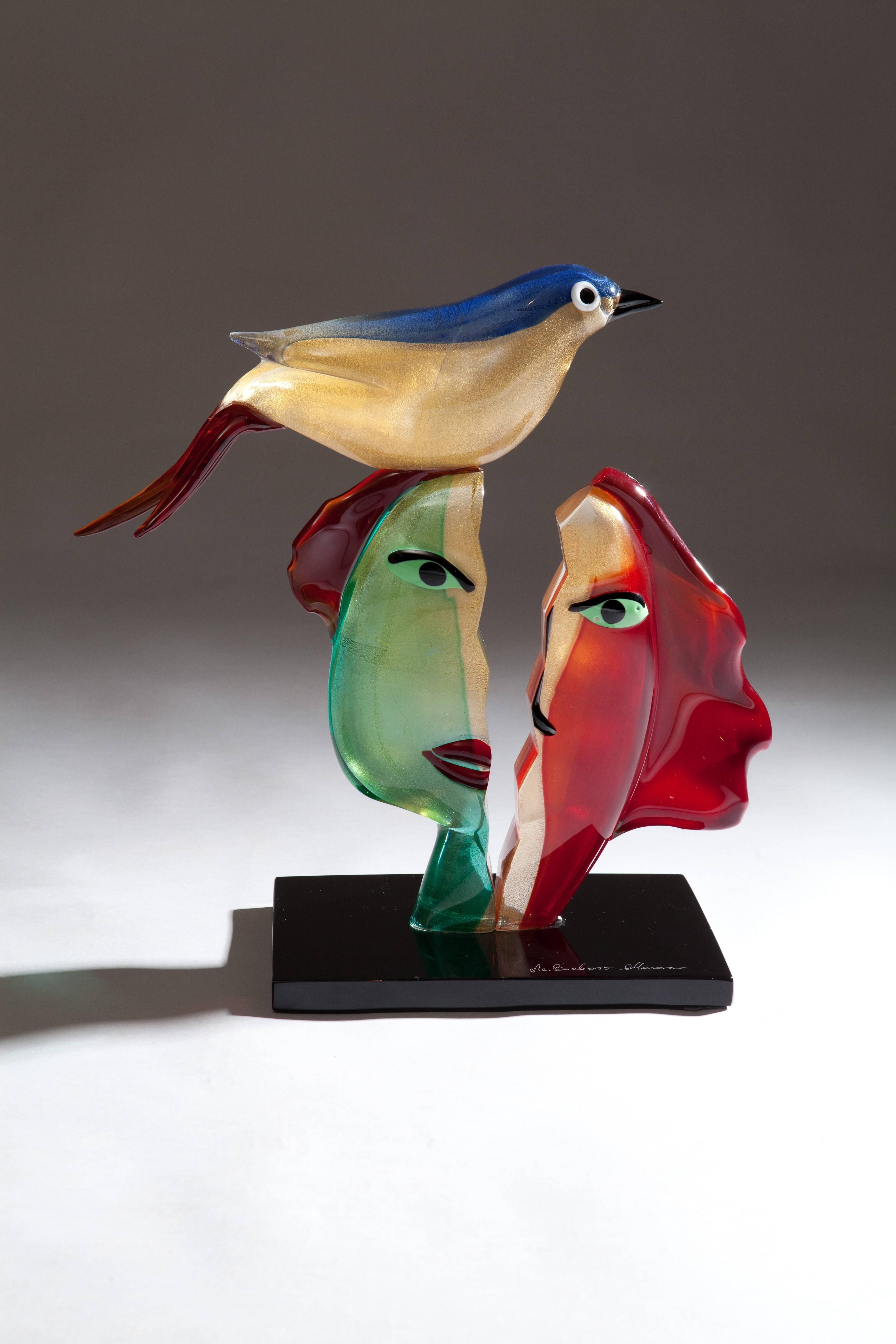 Modern Murano Art Glass Group after Picasso