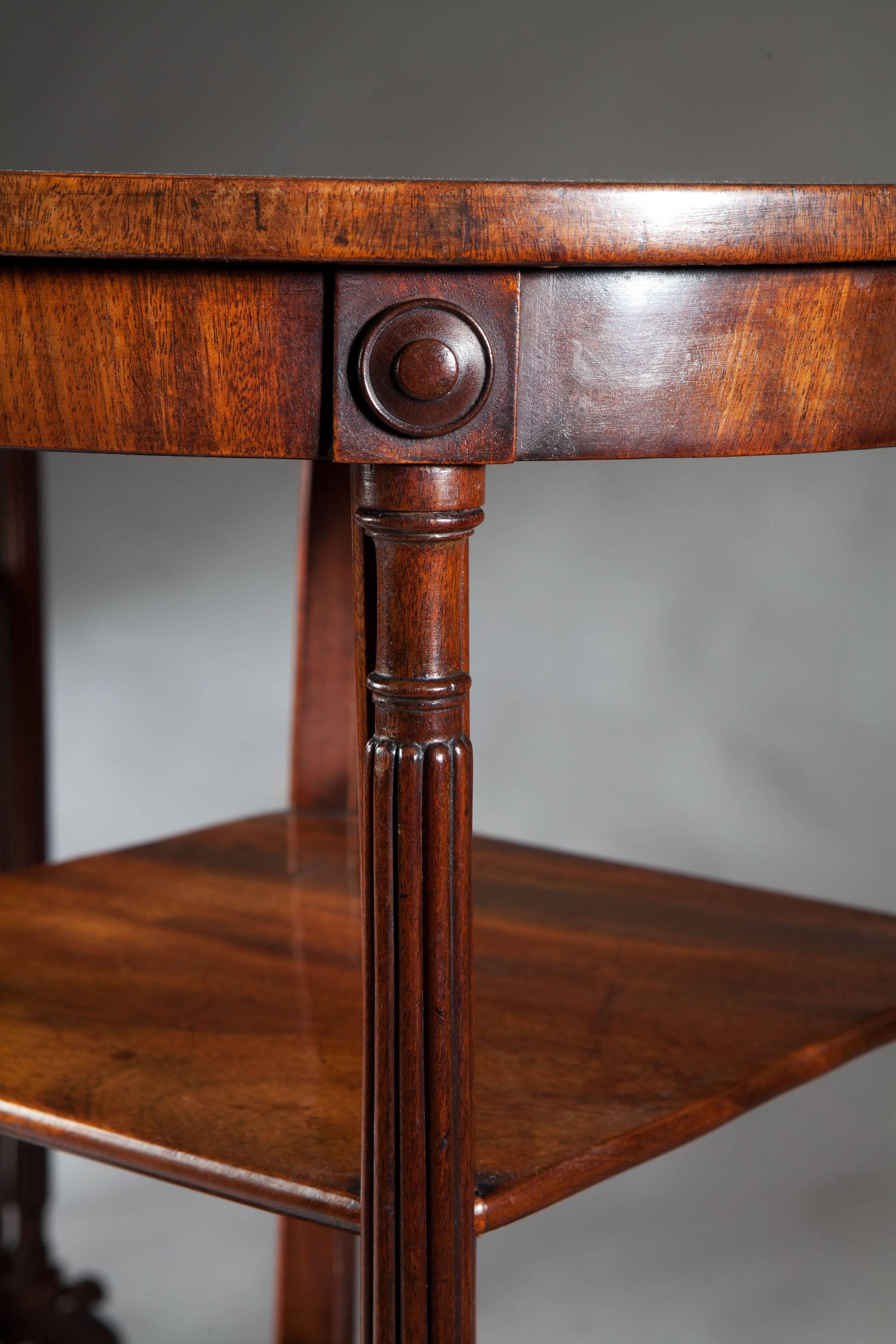 19th Century Pair of William IV Gillows Mahogany End Tables