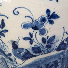 18th Century Dutch Delft Pottery Vase Mounted as Lamp