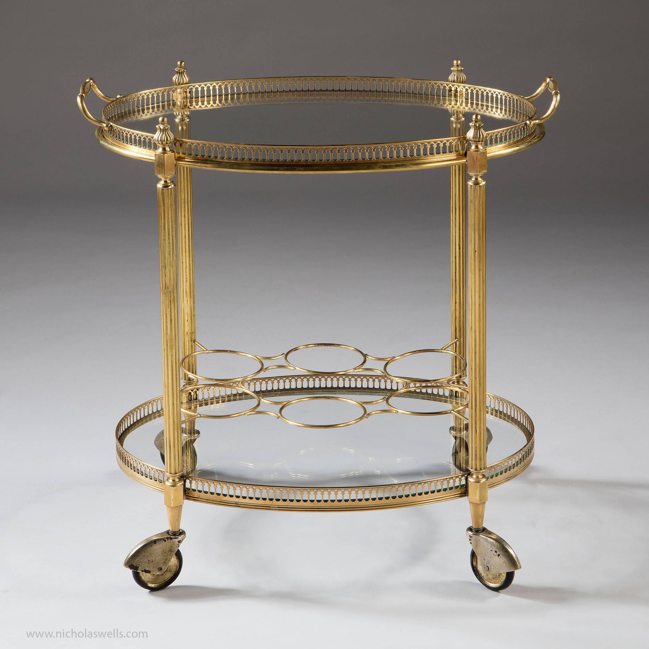brass drinks trolley