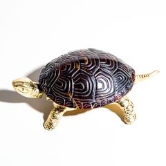 Gold Tortoise Bell with Faux Tortoiseshell Top