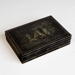 Tole Games Box and Counters for Boston Russe