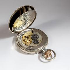 Edwardian Giant Pocket Watch and Silver Case