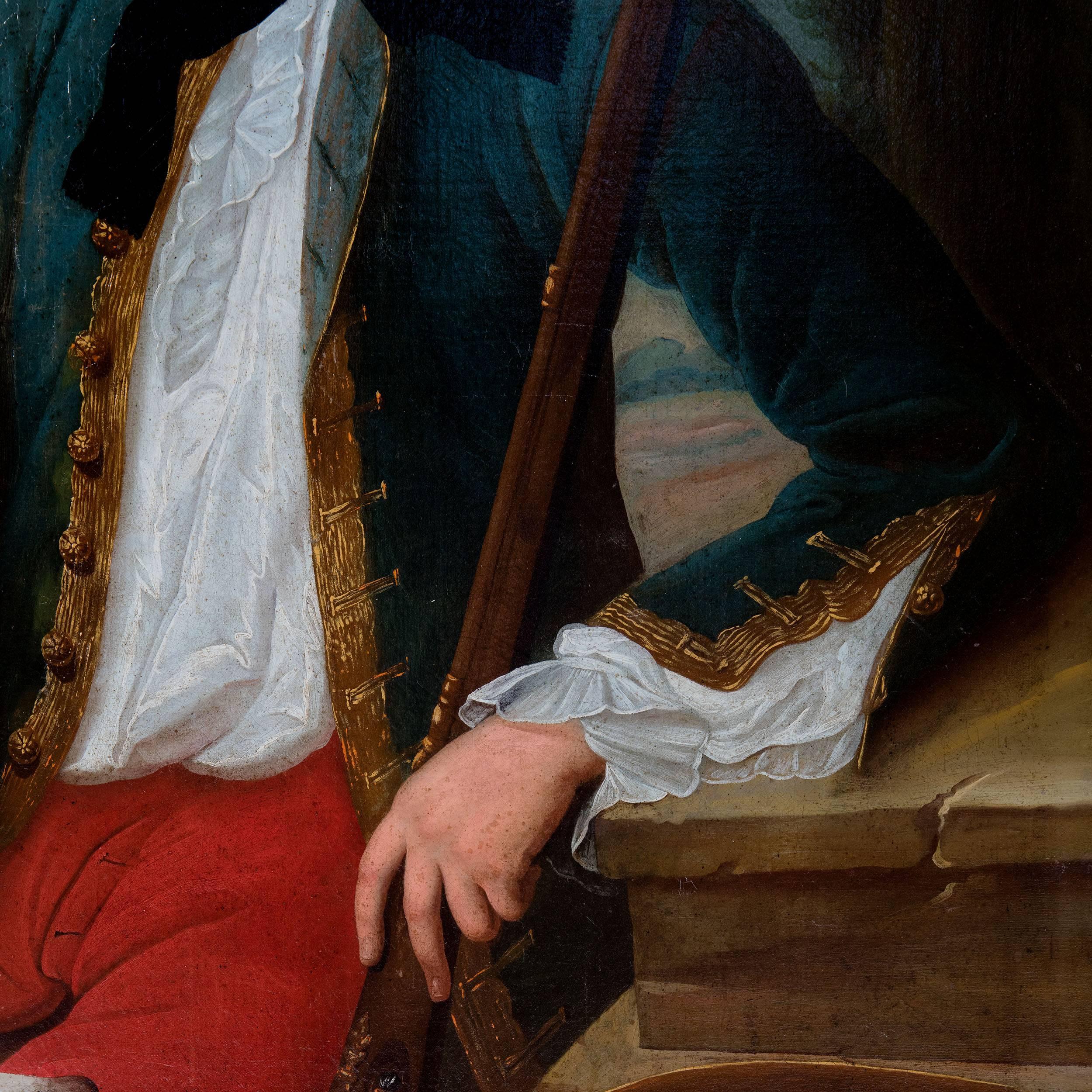 Georgian Portrait of a Gentleman, Oil on Canvas For Sale
