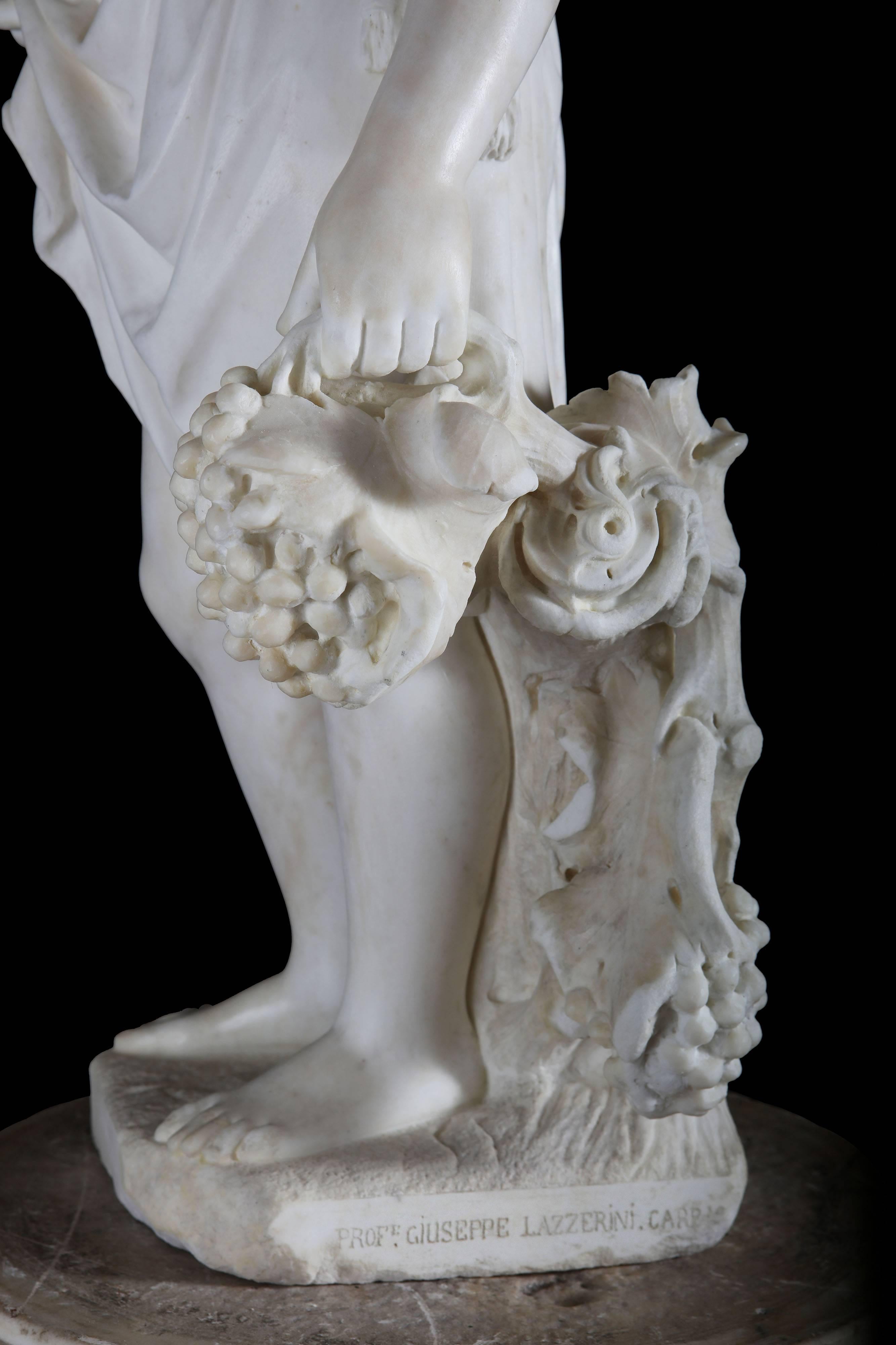 19th Century Grand Tour Carved Marble Figure 2