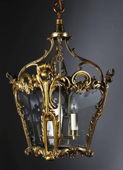 American 19th Century Bronze Lantern, Attributed to Hooper & Co. Boston