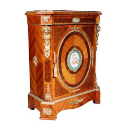 Late 19th Century Napoleon III Marquetry Side Cabinet