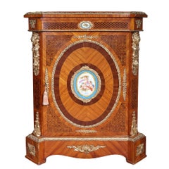 Late 19th Century Napoleon III Marquetry Side Cabinet