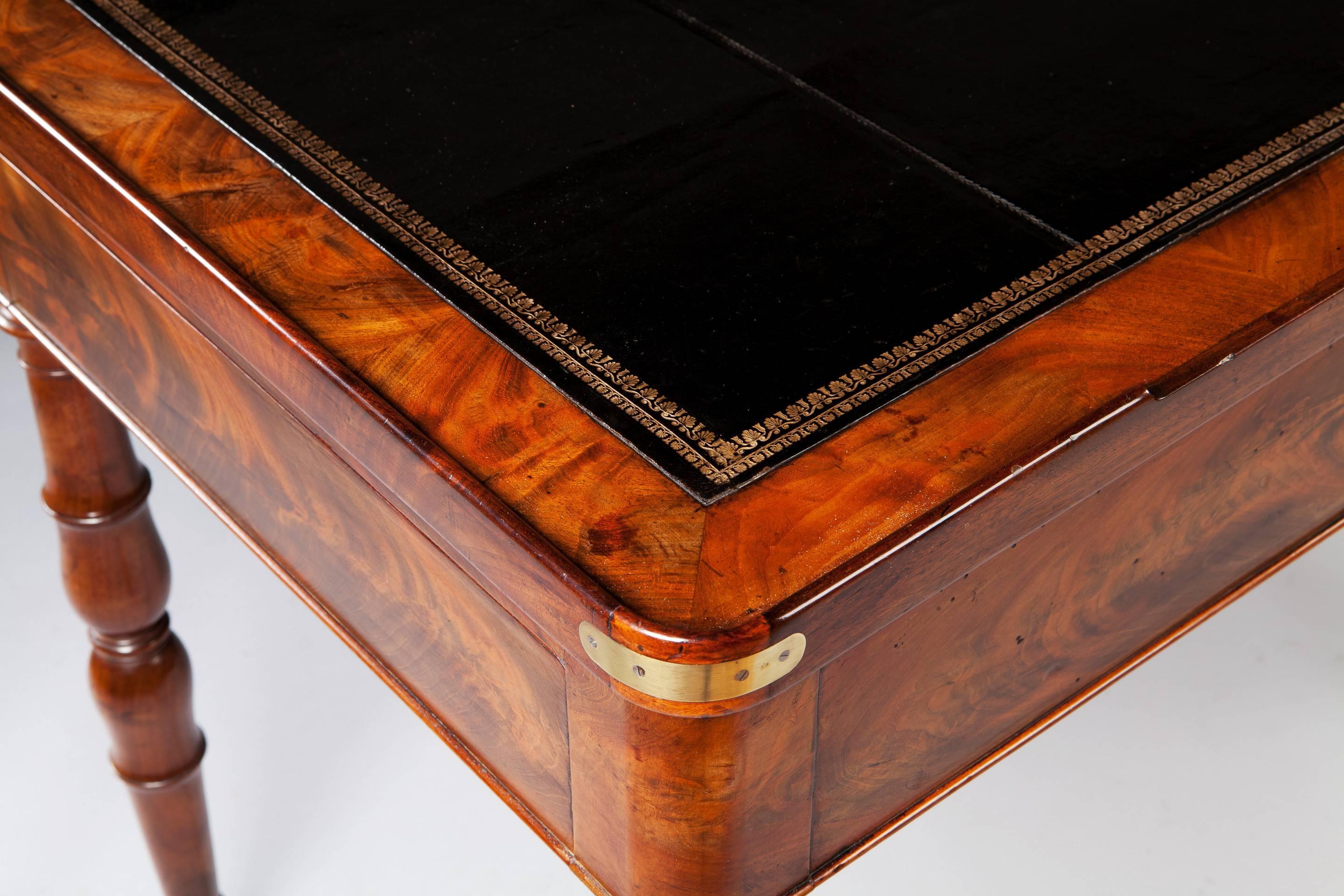 Directoire Period Mahogany Tric Trac Backgammon Games Table In Excellent Condition In London, by appointment only