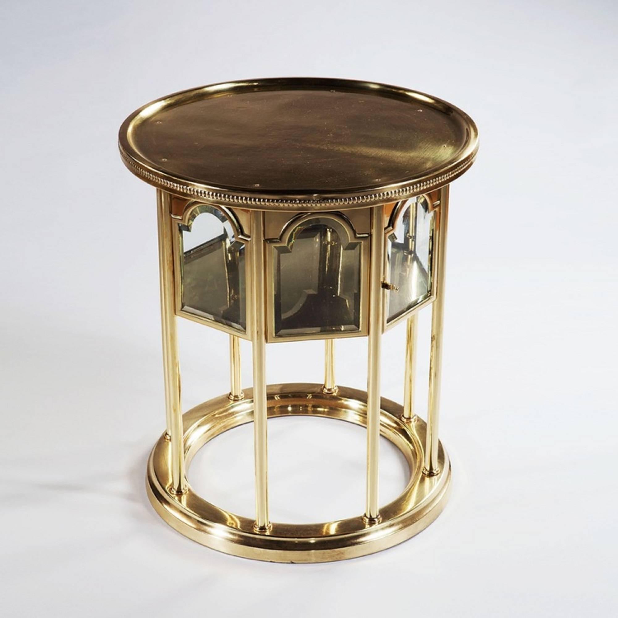 Mid-Century Modern Mid Century Modern Polished Brass Occasional Table - Viennese Moorish Side Table