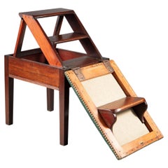 Victorian Metamorphic Mahogany Library Steps