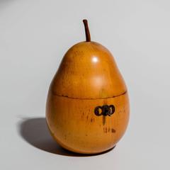 Englisch Antike Obstholz Birne Tee Caddy