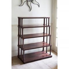 Late 19th Century Indian Teak Etagere Bookshelf