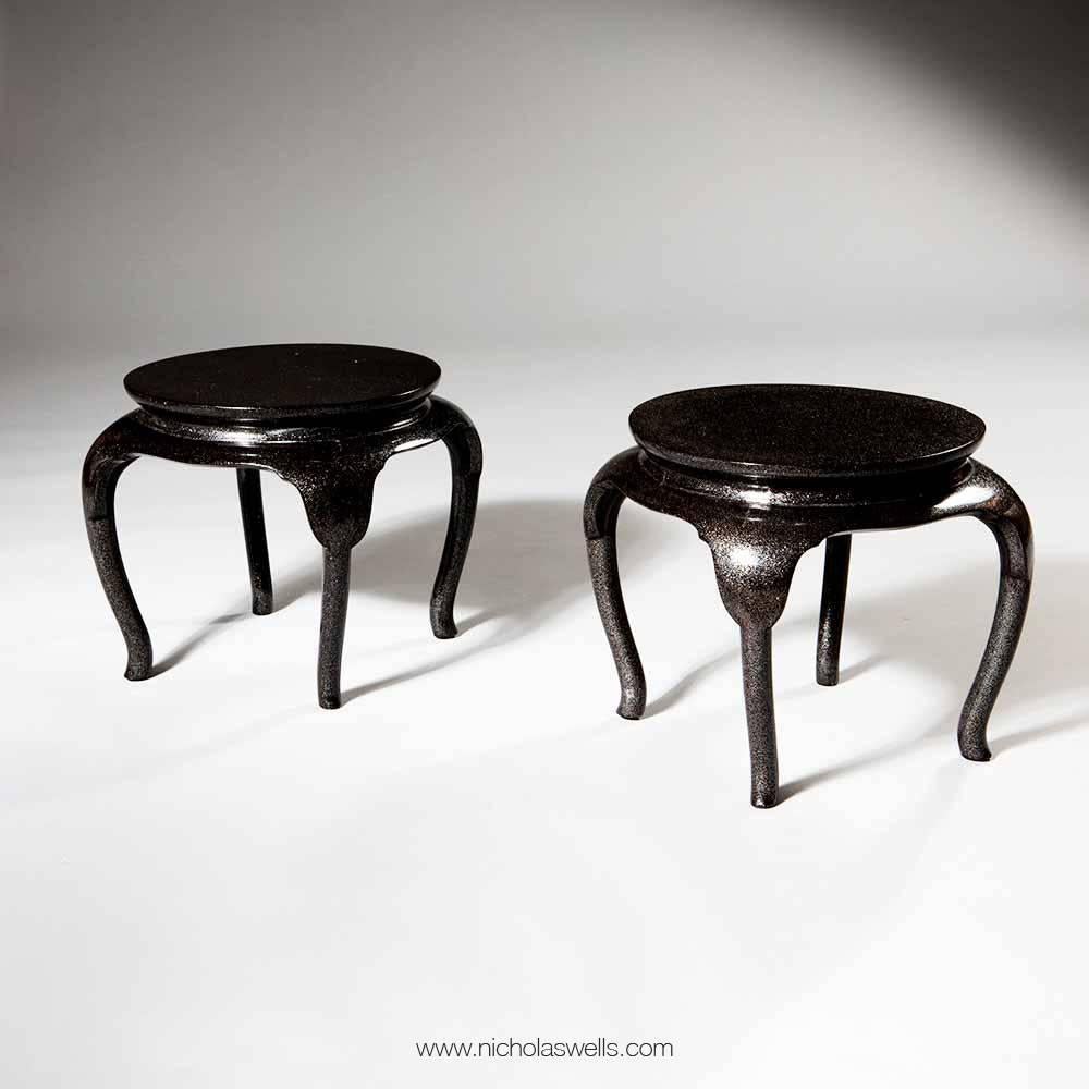 Pair of Japanese Lacquer Low Tables 2