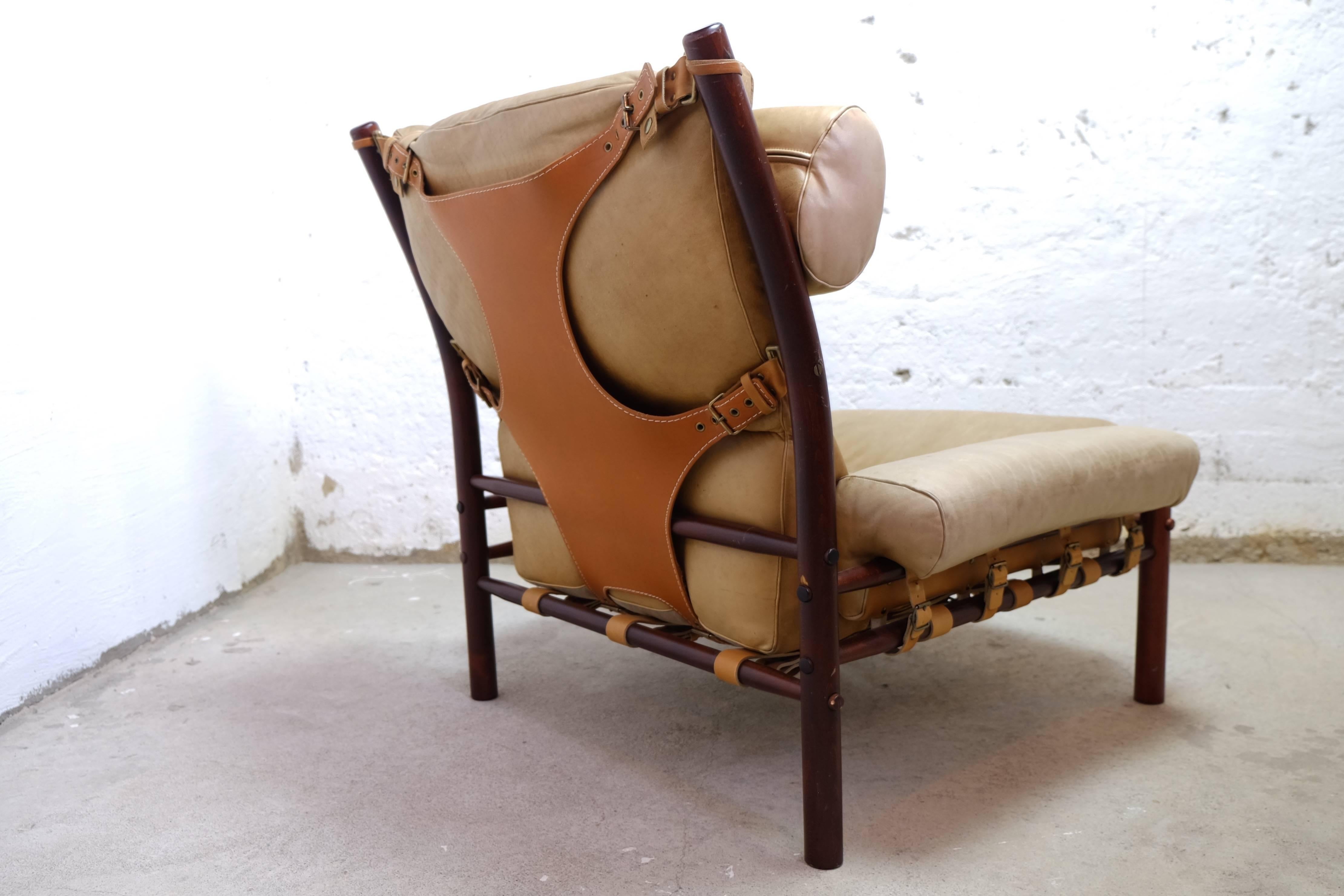 Scandinavian Modern Arne Norell Easy Chair Model Inca