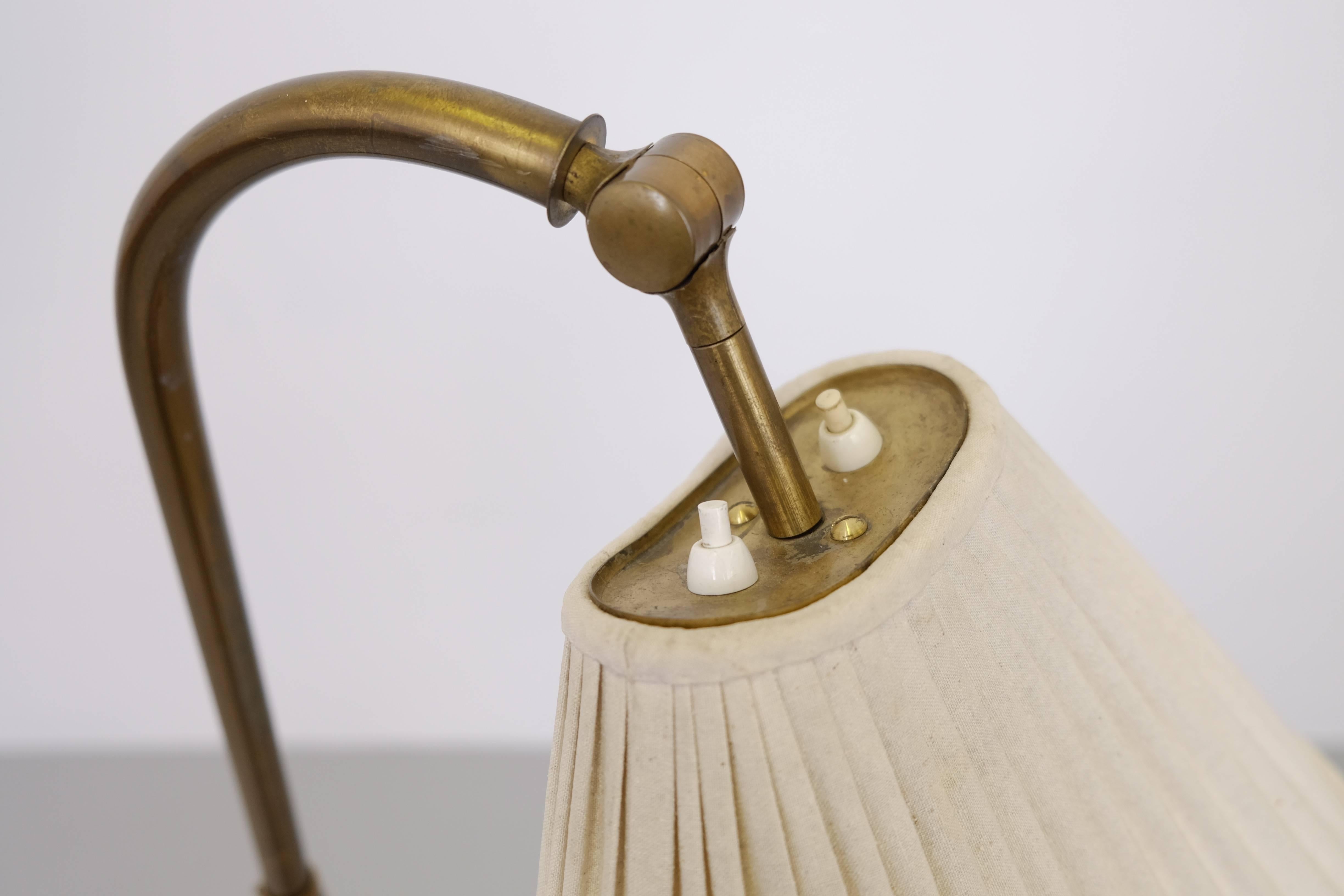 Brass Floor Lamp by Hans Bergström, 1940s 3