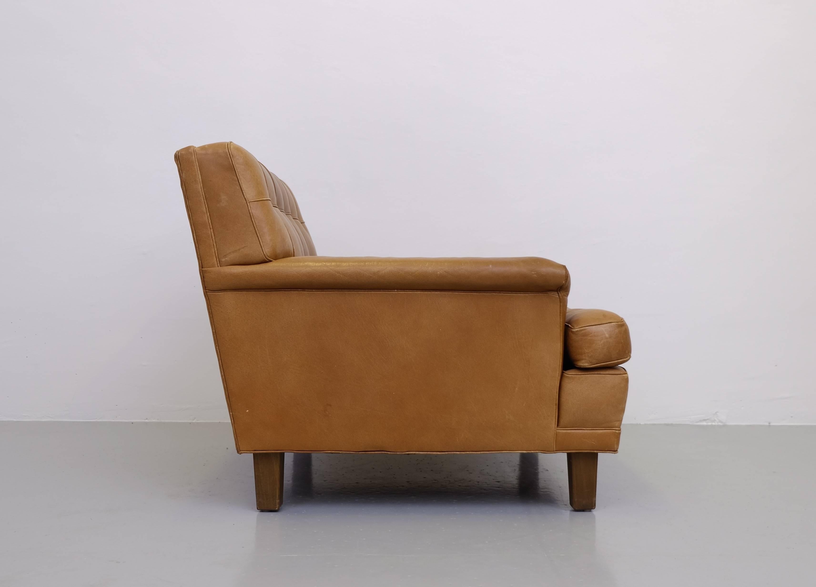 Mid-20th Century Arne Norell Buffalo Leather 