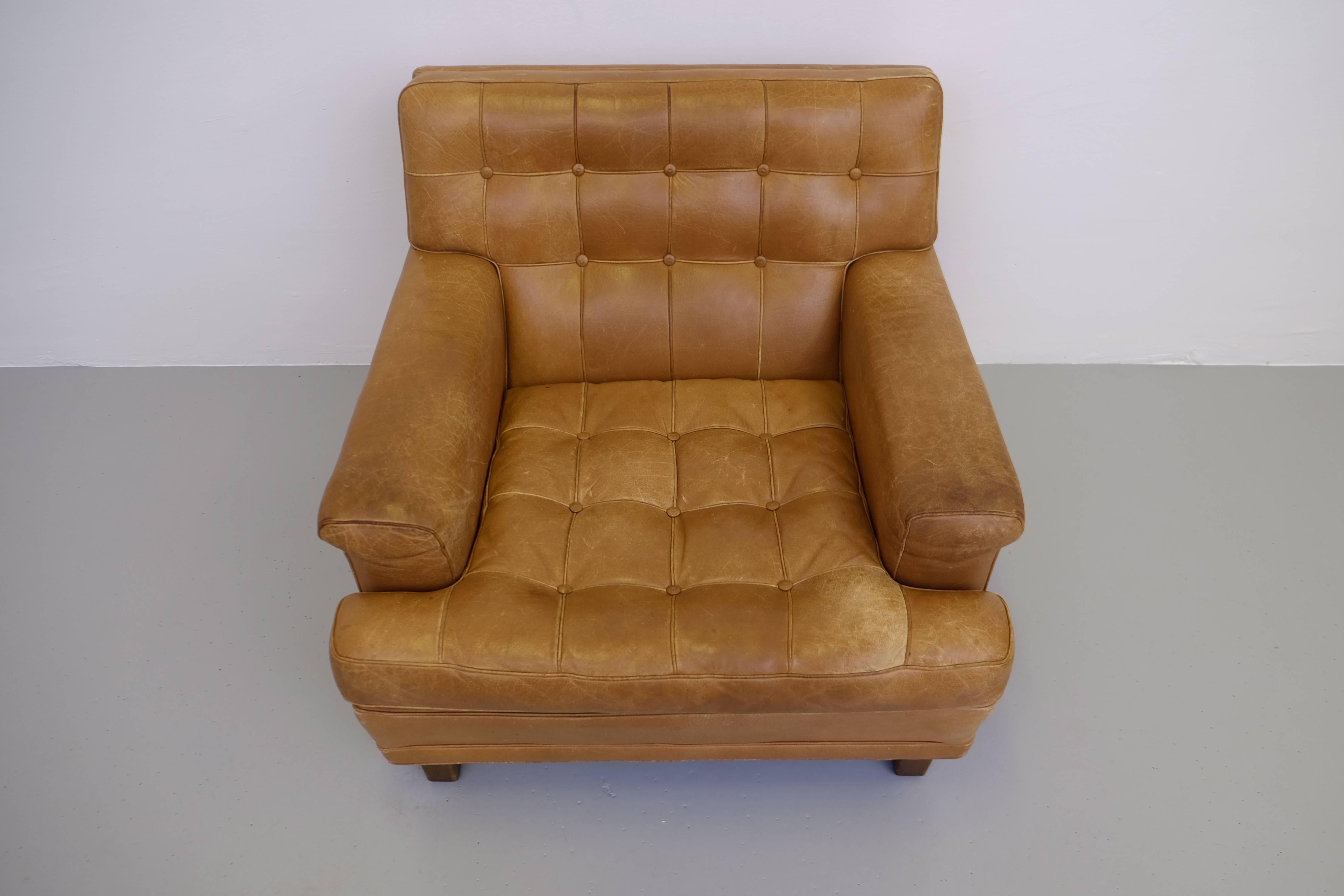 Swedish Arne Norell Buffalo Leather 