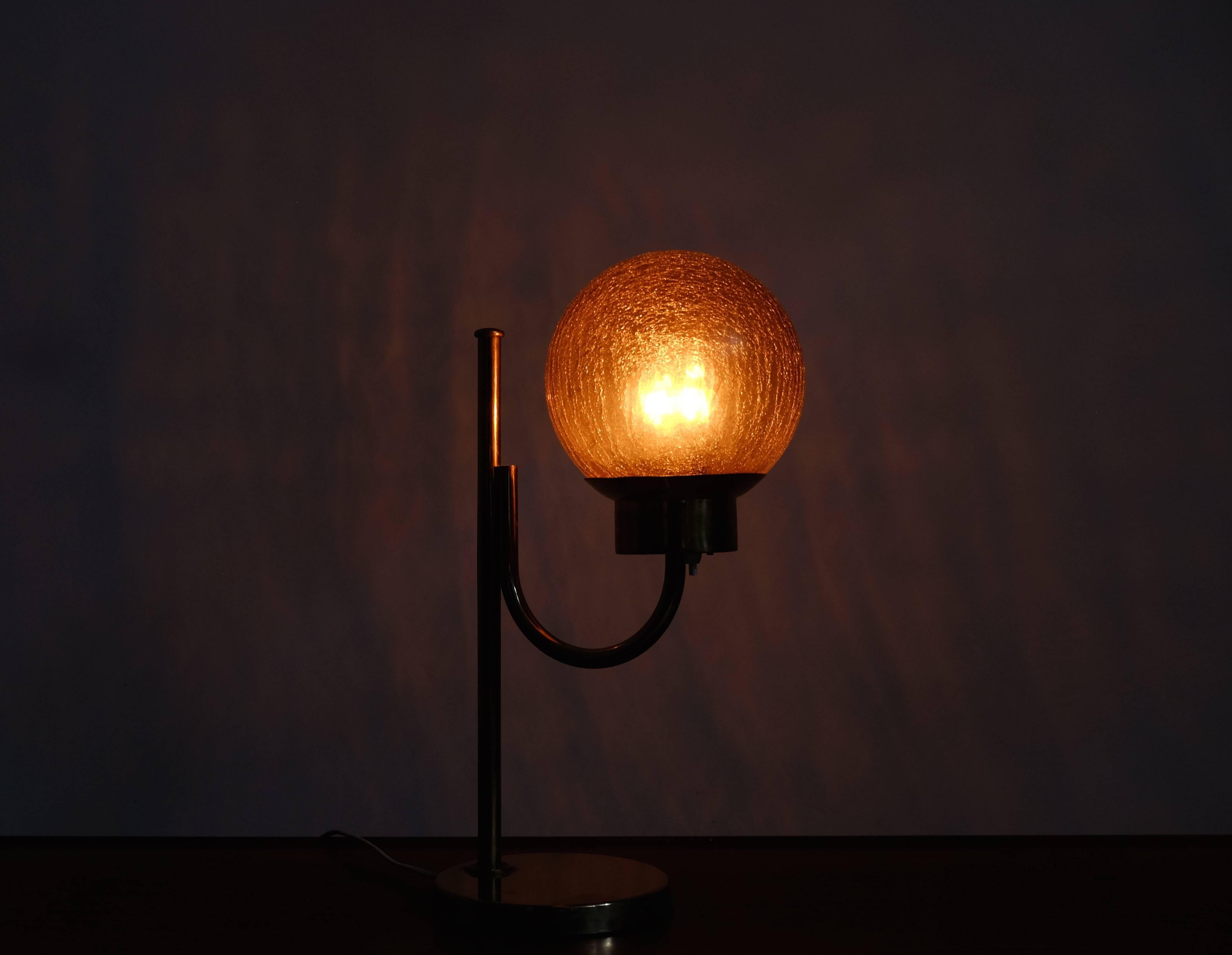 Scandinavian Modern Brass Table Lamp by Bergboms Model B-090