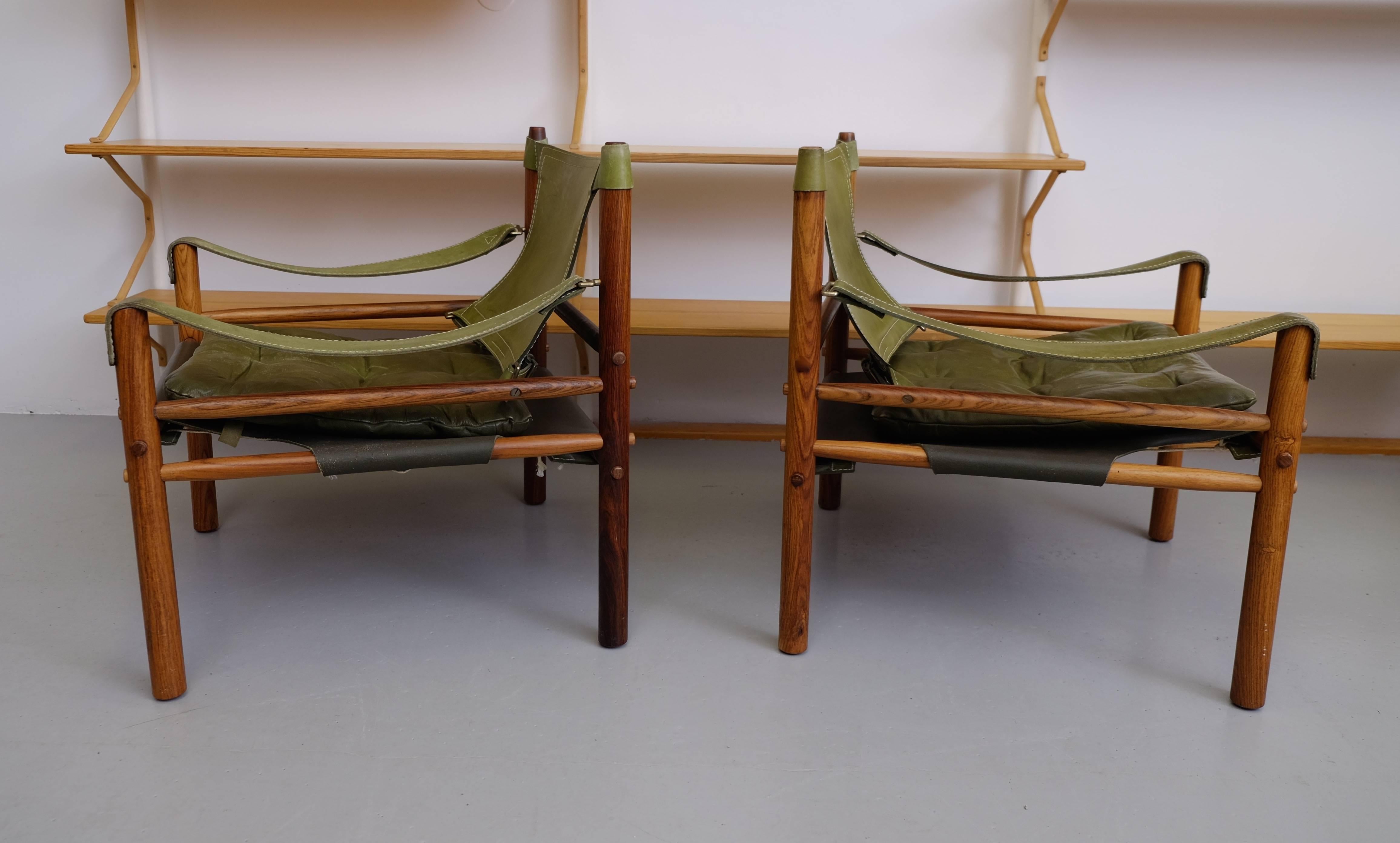 Mid-20th Century Arne Norell Easy Chairs Model Sirocco
